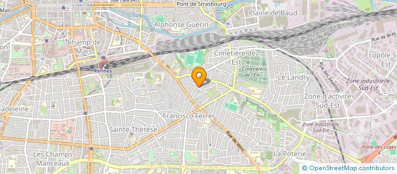 localisation de l'entreprise COPROPRIETE 23 RUE MICHEL COLOMB  RENNES