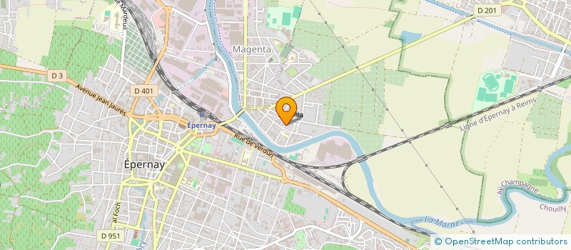 localisation de l'entreprise COPROPRIETE 24 LEON BLUM  EPERNAY