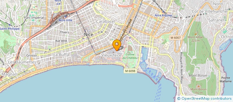 localisation de l'entreprise COPROPRIETE 24 RUE CENTRALE à NICE