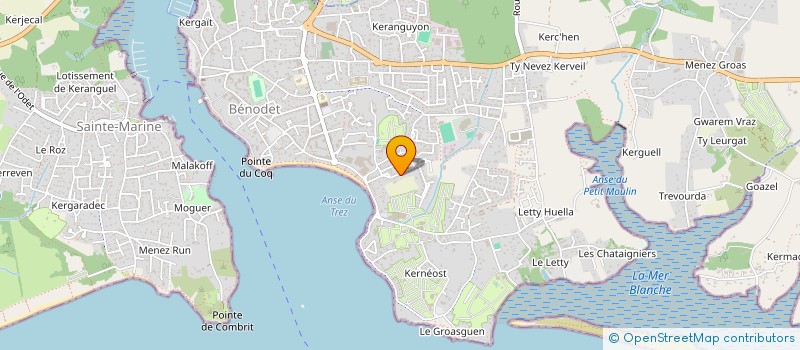 localisation de l'entreprise COPROPRIETE 24 RUE DU TREZ  BENODET