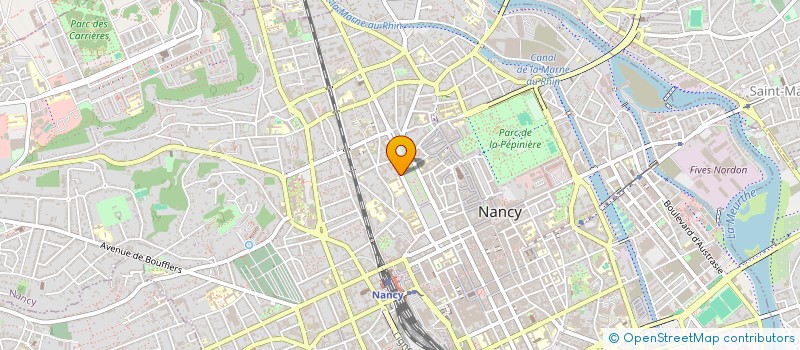 localisation de l'entreprise COPROPRIETE 25 COURS LEOPOLD  NANCY