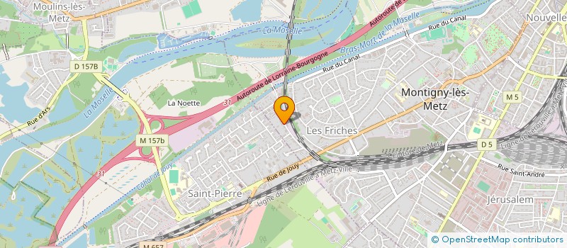 localisation de l'entreprise COPROPRIETE 25 RUE DU HAUT RHELE  MONTIGNY-LES-METZ