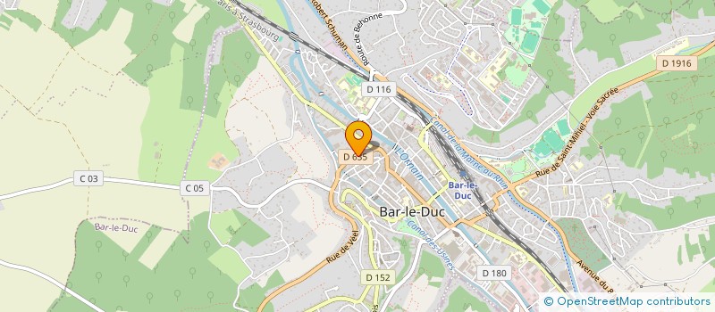 localisation de l'entreprise COPROPRIETE 26 B RUE DOM CELLIER CAPPELAERE ET PRUNAUX  BAR-LE-DUC