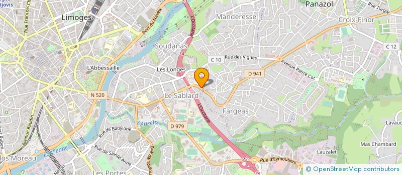 localisation de l'entreprise COPROPRIETE 261 AV DE LATTRE DE TASSIGNY à LIMOGES
