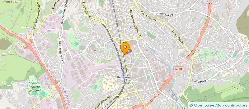 localisation de l'entreprise COPROPRIETE 27 R DRS CHARCOT  SAINT-ETIENNE