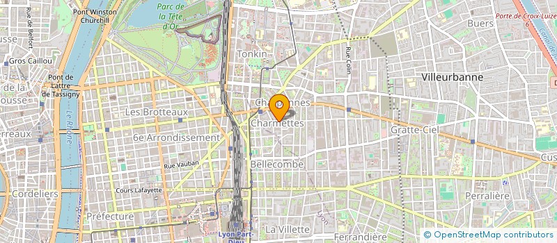 localisation de l'entreprise COPROPRIETE 27 RUE DEDIEU  VILLEURBANNE