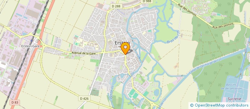 localisation de l'entreprise COPROPRIETE 27 RUE DU GENERAL DE GAULLE  ERSTEIN