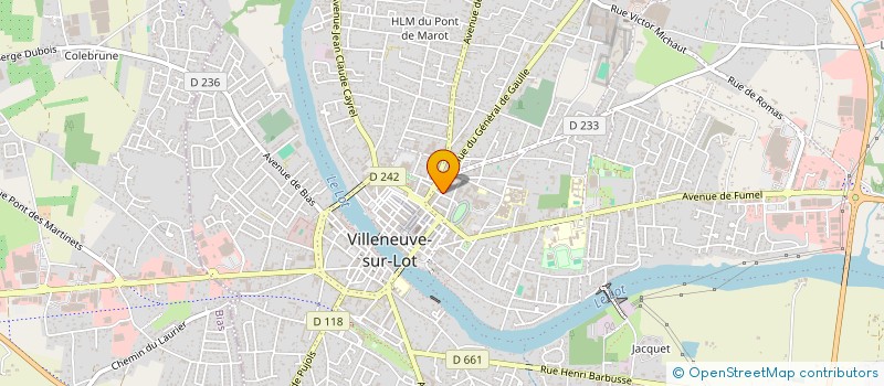 localisation de l'entreprise COPROPRIETE 28 RUE BERNARD PALISSY  VILLENEUVE-SUR-LOT