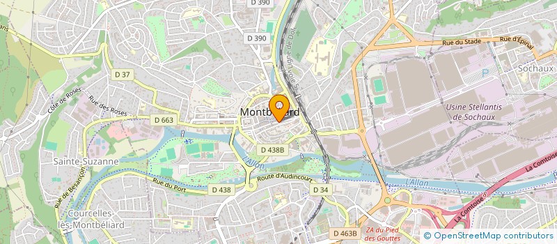 localisation de l'entreprise COPROPRIETE 28 RUE CUVIER  MONTBELIARD