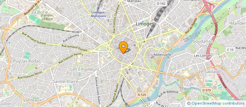 localisation de l'entreprise COPROPRIETE 29 CONSULAT à LIMOGES