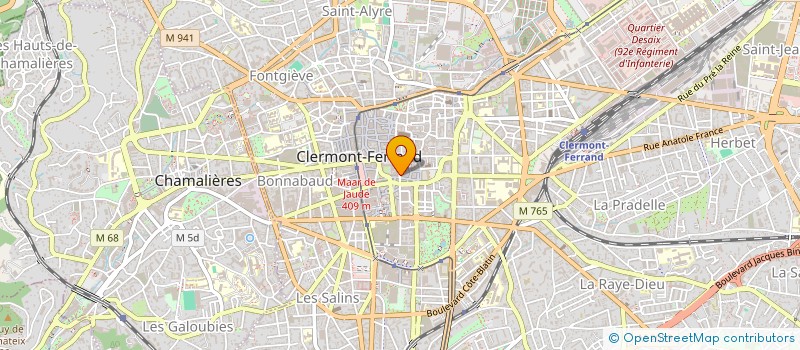 localisation de l'entreprise COPROPRIETE 29 RUE SAINT GENES  CLERMONT-FERRAND