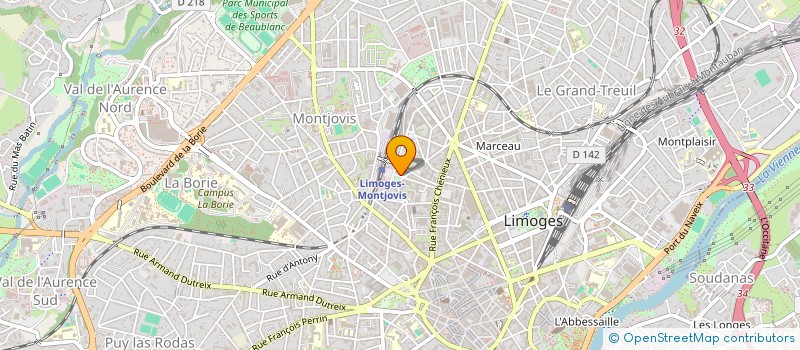 localisation de l'entreprise COPROPRIETE 3 PL DES CHARENTES à LIMOGES
