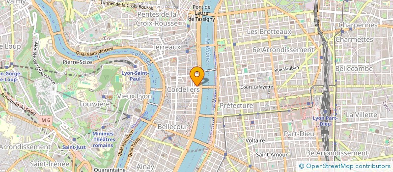 localisation de l'entreprise COPROPRIETE 3 PL DES CORDELIERS  LYON