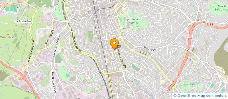 localisation de l'entreprise COPROPRIETE 3 R CLEMENT FORISSIER  SAINT-ETIENNE