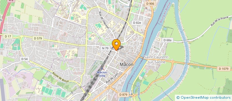 localisation de l'entreprise COPROPRIETE 3 RUE DE L'HERITAN  MACON