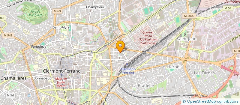 localisation de l'entreprise COPROPRIETE 3 RUE DE STASBOURG  CLERMONT-FERRAND