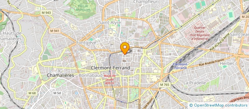 localisation de l'entreprise COPROPRIETE 3 RUE SAINT HEREM  CLERMONT-FERRAND