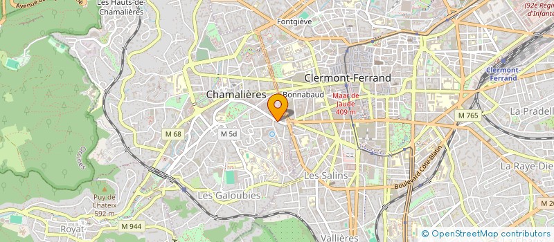 localisation de l'entreprise COPROPRIETE 30 AV PASTEUR  CHAMALIERES