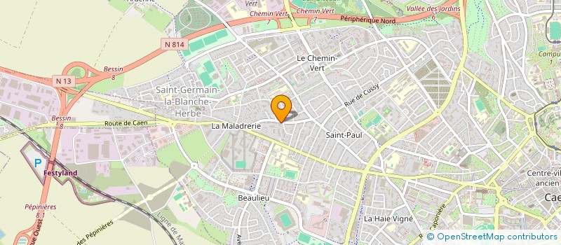 localisation de l'entreprise COPROPRIETE 30 RUE DU POT D'ETAIN à CAEN