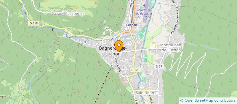 localisation de l'entreprise COPROPRIETE 30 RUE LAMARTINE  BAGNERES-DE-LUCHON