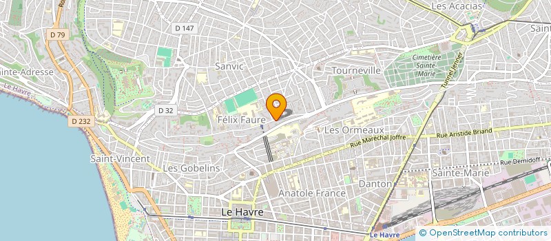 localisation de l'entreprise COPROPRIETE 304 RUE FELIX FAURE à LE HAVRE