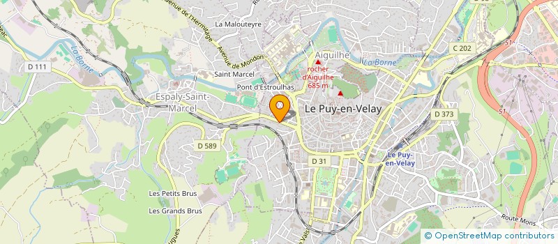 localisation de l'entreprise COPROPRIETE 31 BD GAMBETTA  LE PUY-EN-VELAY