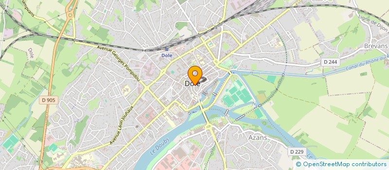 localisation de l'entreprise COPROPRIETE 31 GRANDE RUE  DOLE