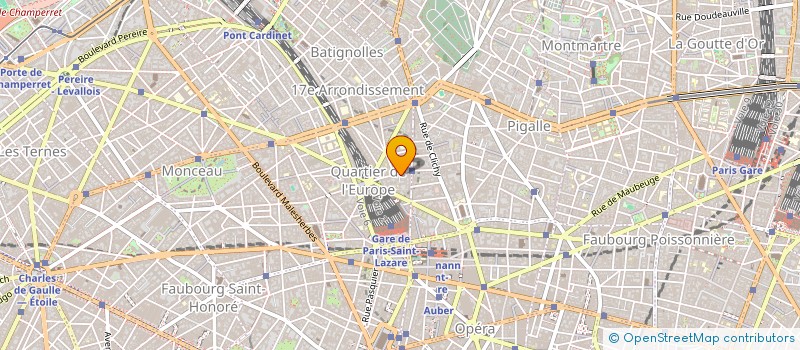 localisation de l'entreprise COPROPRIETE 31 RUE DE LIEGE  PARIS