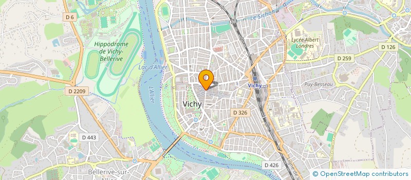 localisation de l'entreprise COPROPRIETE 31 RUE GEORGES CLEMENCEAU  VICHY