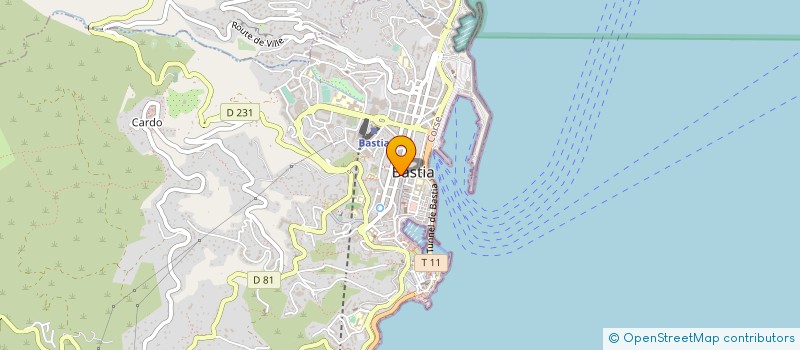 localisation de l'entreprise COPROPRIETE 32 BD PAOLI à BASTIA