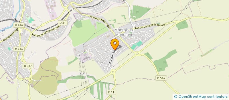 localisation de l'entreprise COPROPRIETE 32 RUE JEAN BURGER  MONTOIS-LA-MONTAGNE