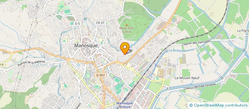 localisation de l'entreprise COPROPRIETE 321 RUE DE L'EAU VIVE à MANOSQUE