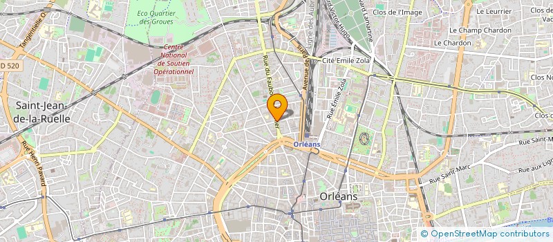 localisation de l'entreprise COPROPRIETE 33-35 FBG BANNIER à ORLEANS