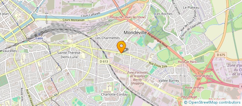 localisation de l'entreprise COPROPRIETE 33 R EMILE ZOLA à MONDEVILLE