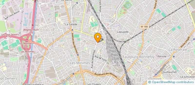 localisation de l'entreprise COPROPRIETE 33 RUE ANTOINE PUGET à TOULOUSE