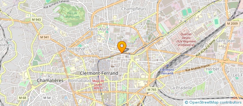 localisation de l'entreprise COPROPRIETE 33 RUE MONTLOSIER  CLERMONT-FERRAND