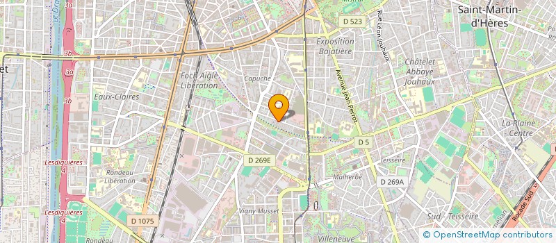 localisation de l'entreprise COPROPRIETE 35 R EMILE ZOLA  GRENOBLE