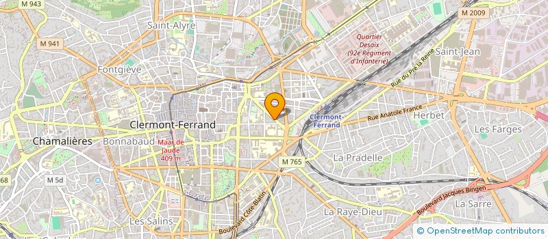 localisation de l'entreprise COPROPRIETE 36 AV DE GRANDE BRETAGNE  CLERMONT-FERRAND