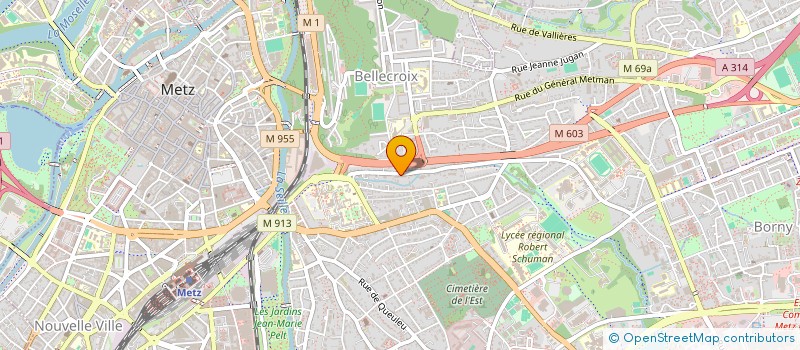 localisation de l'entreprise COPROPRIETE 36 RTE DE BORNY  METZ