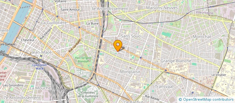 localisation de l'entreprise COPROPRIETE 36 RUE TUILIERS  LYON