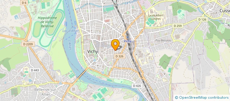 localisation de l'entreprise COPROPRIETE 37 RUE CARNOT  VICHY