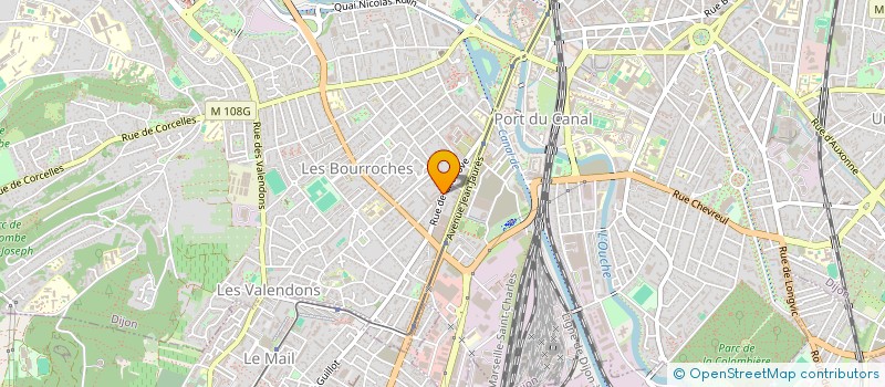 localisation de l'entreprise COPROPRIETE 38 RUE DE CHENOVE  DIJON