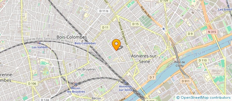 localisation de l'entreprise COPROPRIETE 4 - 6 RUE DESCHANEL  ASNIERES-SUR-SEINE