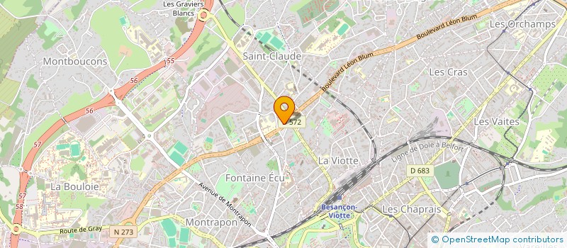 localisation de l'entreprise COPROPRIETE 4 BD CHURCHILL  BESANCON