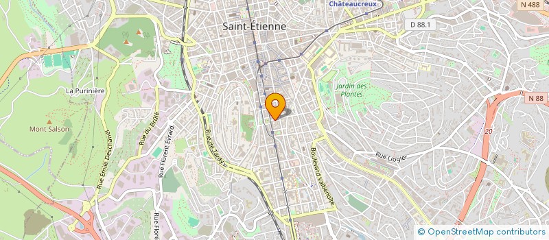 localisation de l'entreprise COPROPRIETE 4 R BADOUILLERE  SAINT-ETIENNE