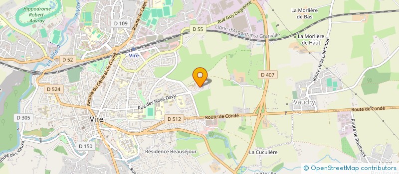 localisation de l'entreprise COPROPRIETE 4 RUE DES CORDELIERS  VIRE-NORMANDIE