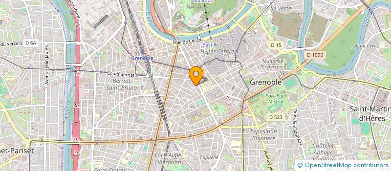 localisation de l'entreprise COPROPRIETE 4 RUE LIEUTENANT CHANARON  GRENOBLE