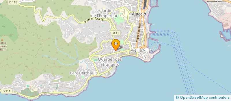 localisation de l'entreprise COPROPRIETE 4 RUE ROSSI  AJACCIO