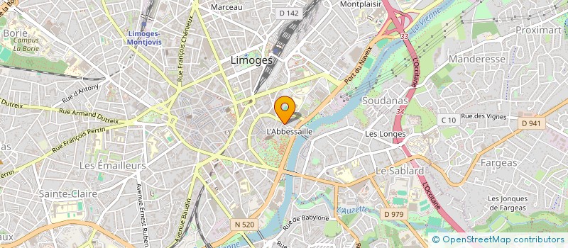 localisation de l'entreprise COPROPRIETE 40 RUE PONT ST ETIENNE à LIMOGES