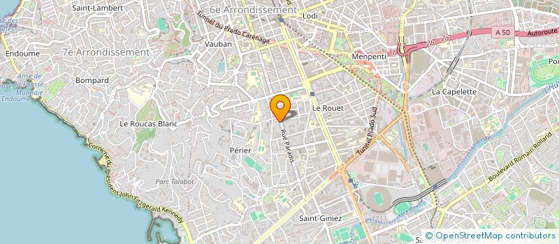 localisation de l'entreprise COPROPRIETE 402 RUE PARADIS 13008 MARSEILLE à MARSEILLE